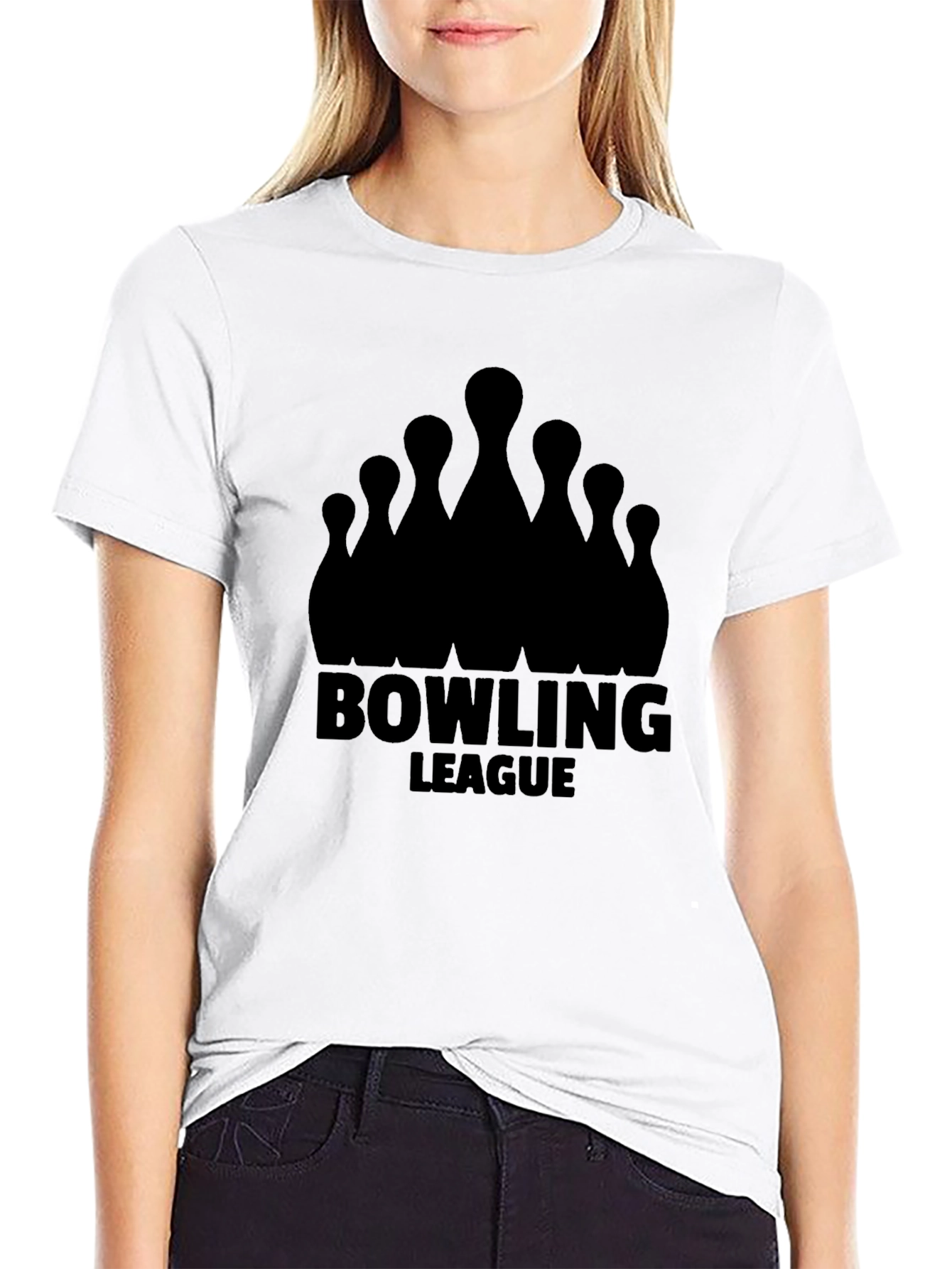 Bowling League Black T-Shirt
