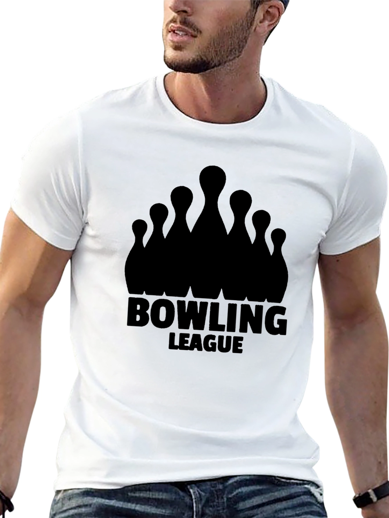 Bowling League Black T-Shirt