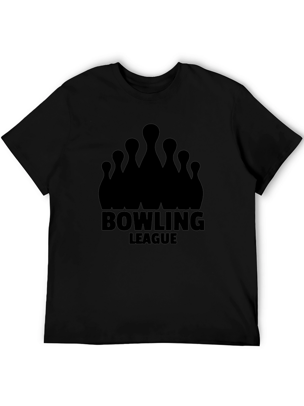 Bowling League Black T-Shirt