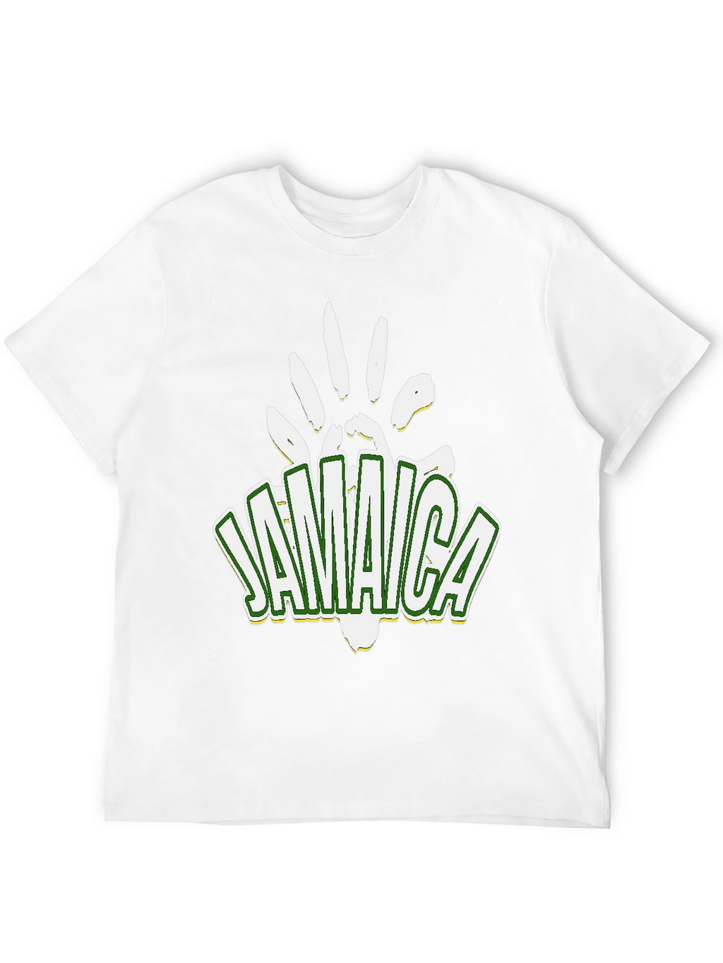 Jamaica Handprint Graphic Black T-Shirt