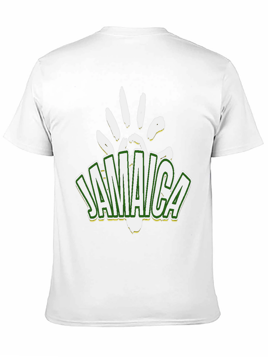 Jamaica Handprint Graphic Black T-Shirt