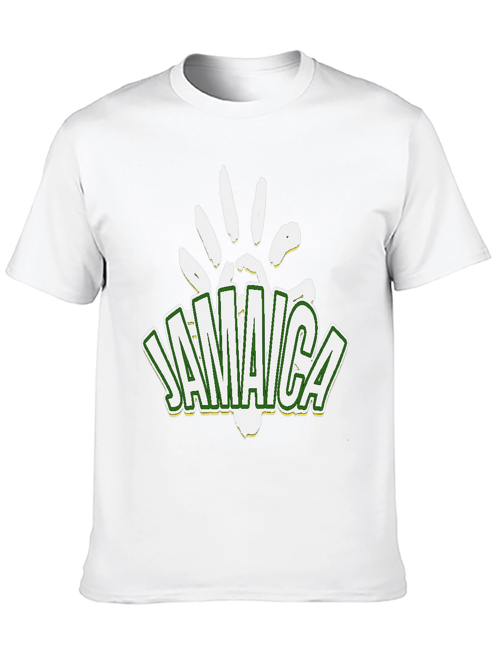 Jamaica Handprint Graphic Black T-Shirt