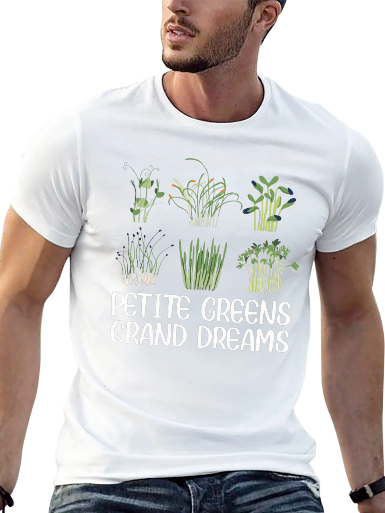 Petite Greens Grand Dreams Graphic T-Shirt