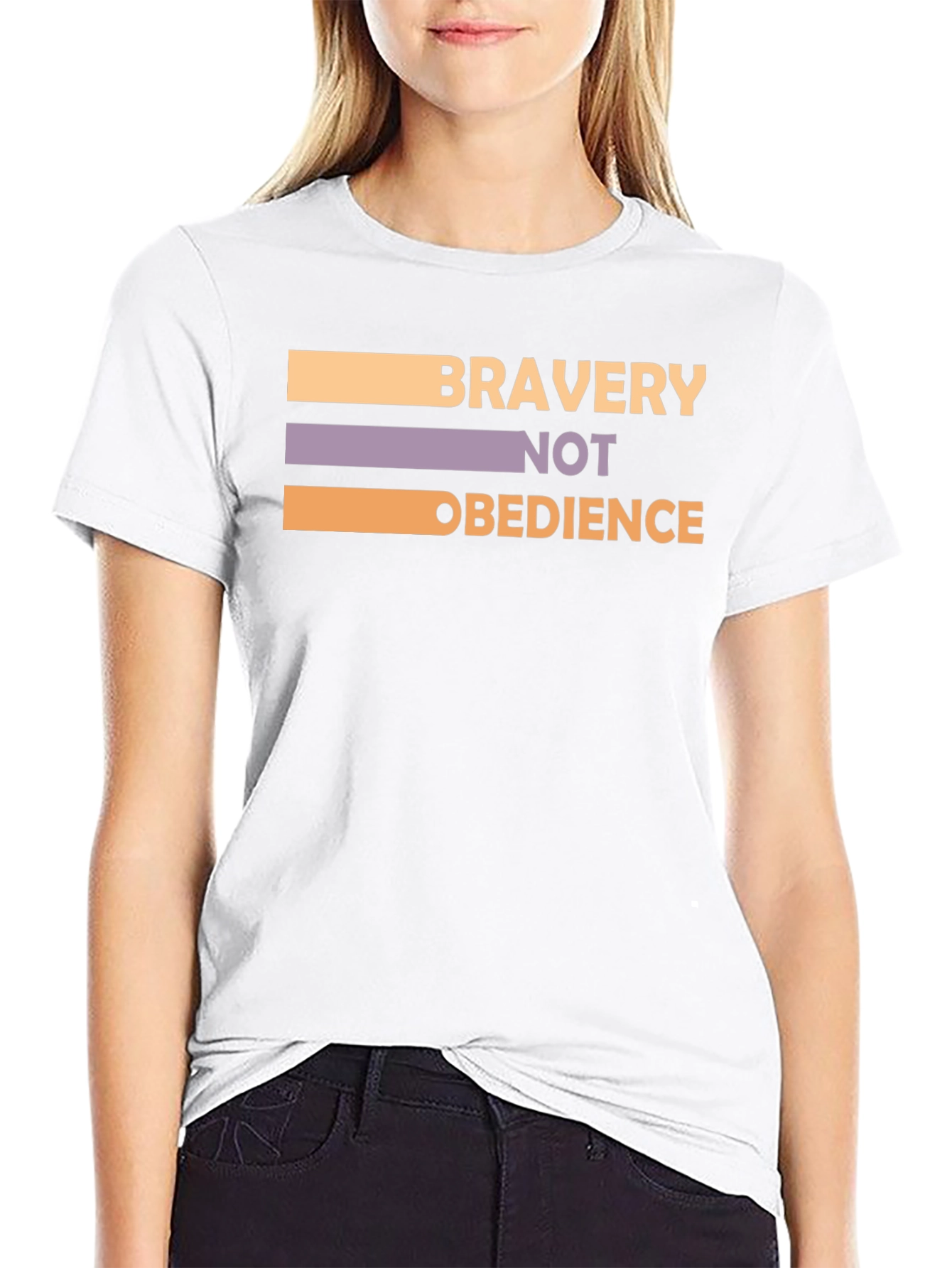 Bravery Not Obedience T-Shirt - Bold Statement Tee