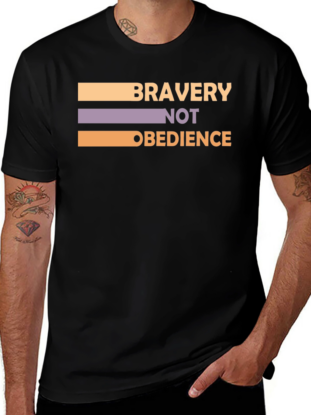 Bravery Not Obedience T-Shirt - Bold Statement Tee
