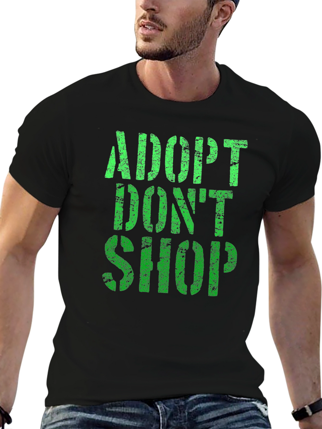 Adopt Dont Shop Graphic T-Shirt