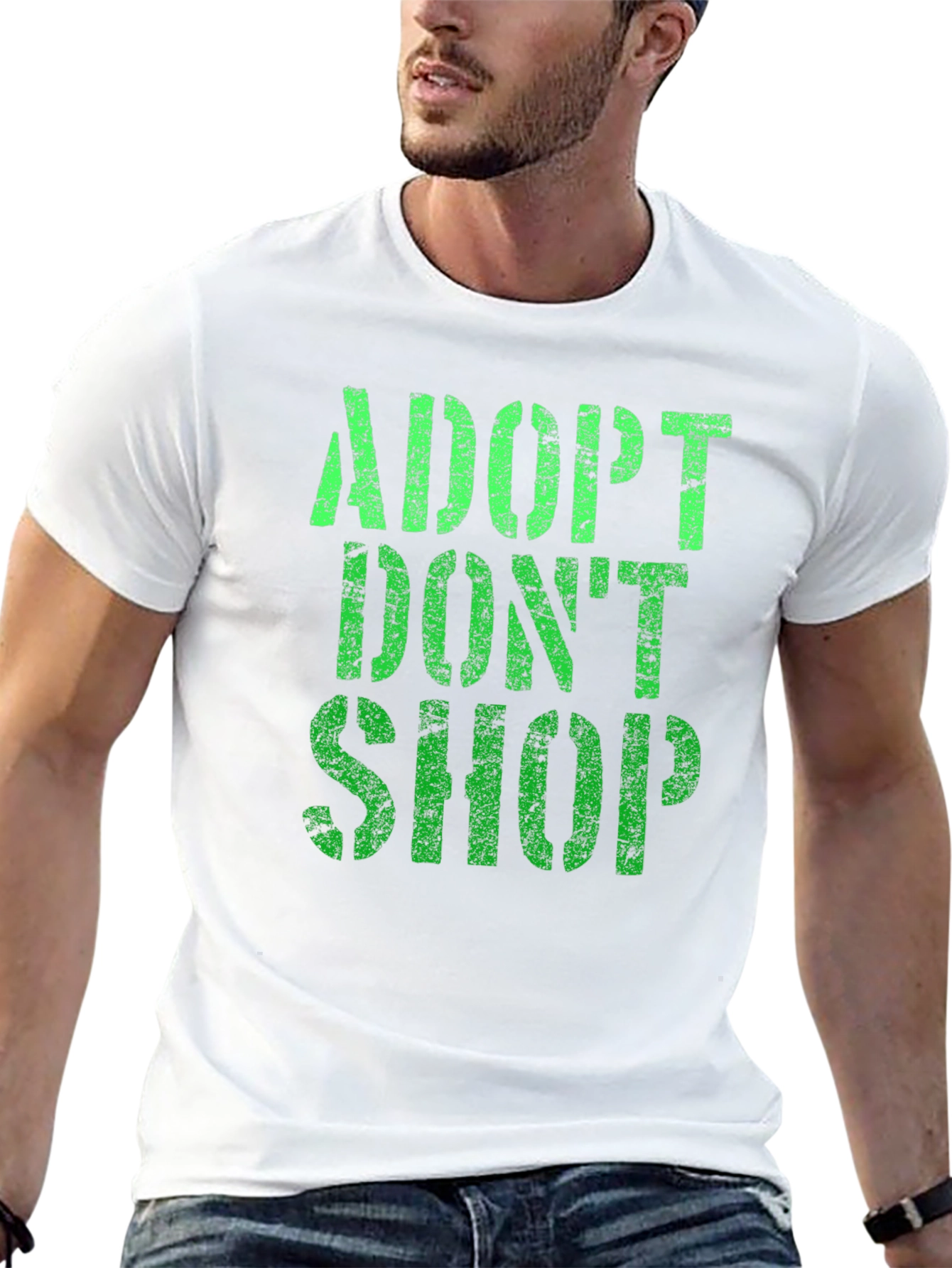 Adopt Dont Shop Graphic T-Shirt