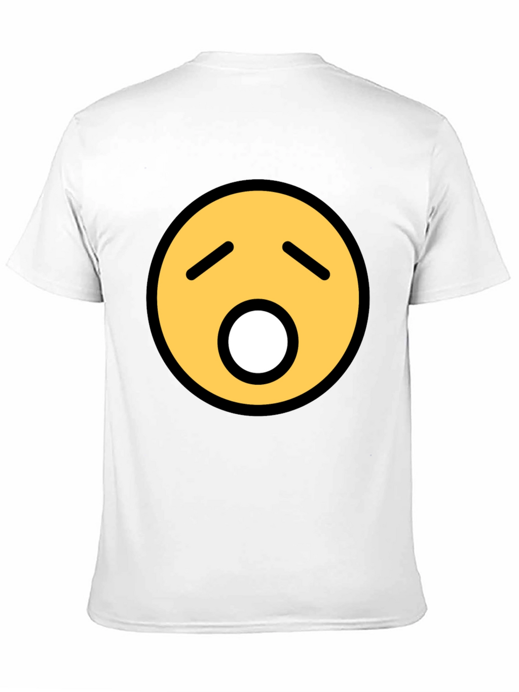 Yawning Emoji Graphic Tee - Black