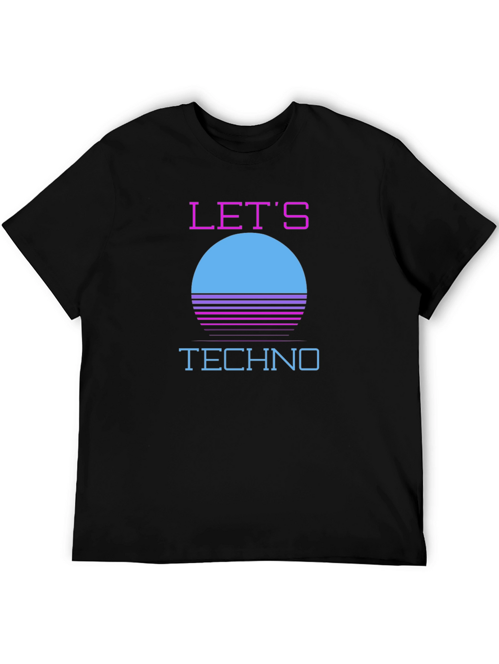 Retro Lets Techno T-Shirt - 80s Inspired Design