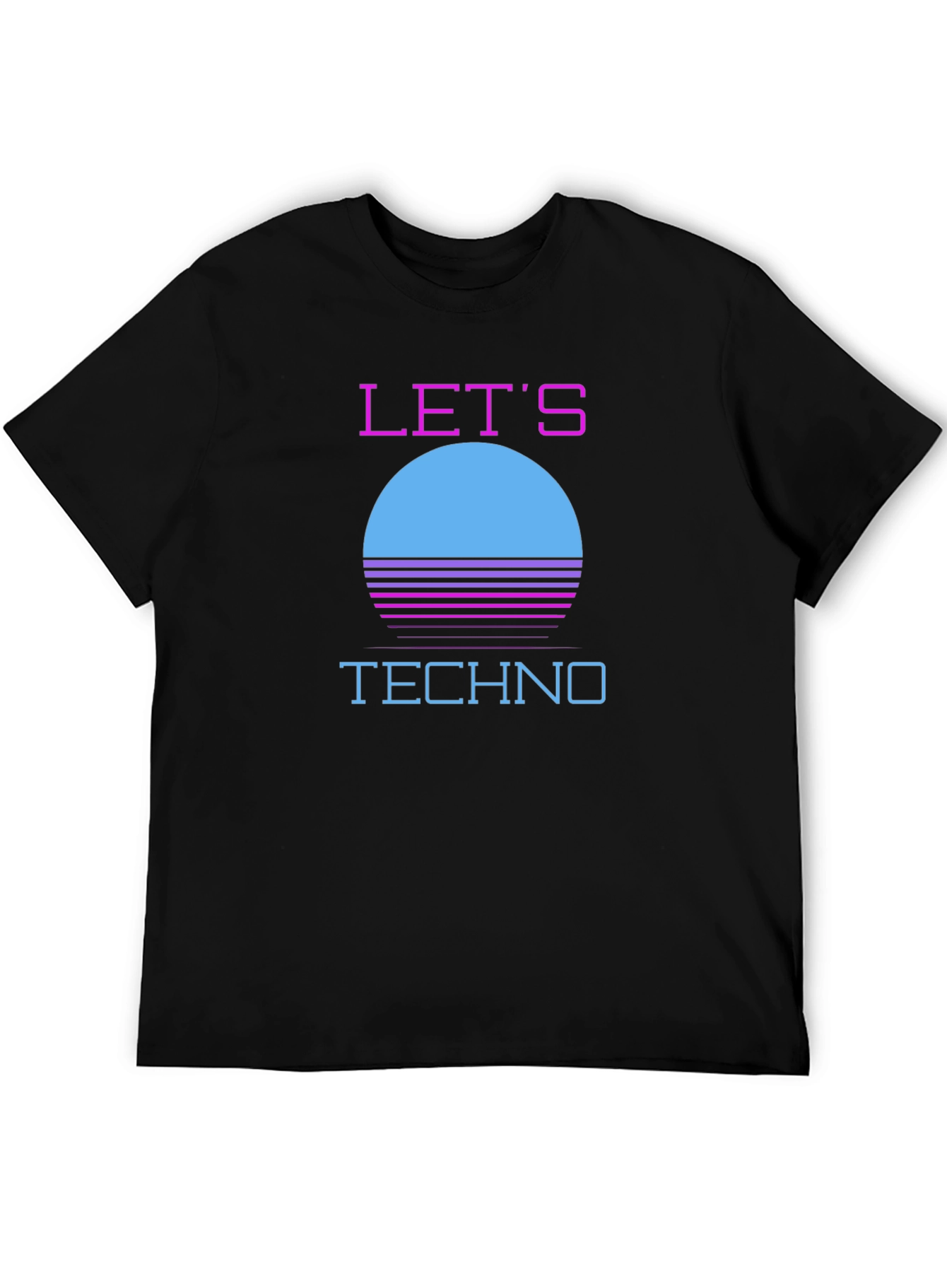 Retro Lets Techno T-Shirt - 80s Inspired Design