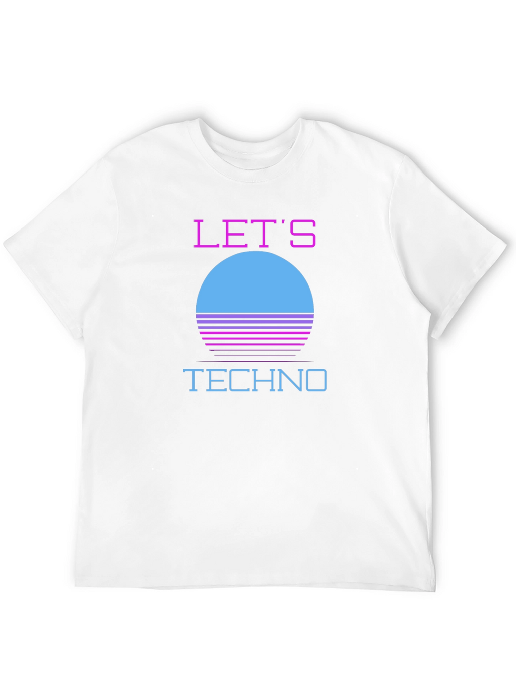 Retro Lets Techno T-Shirt - 80s Inspired Design
