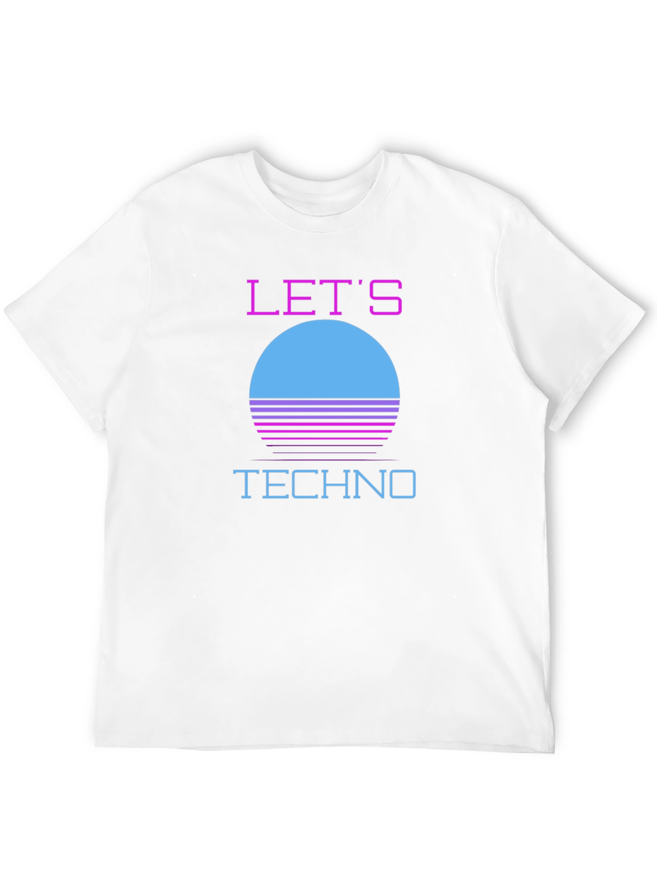 Retro Lets Techno T-Shirt - 80s Inspired Design