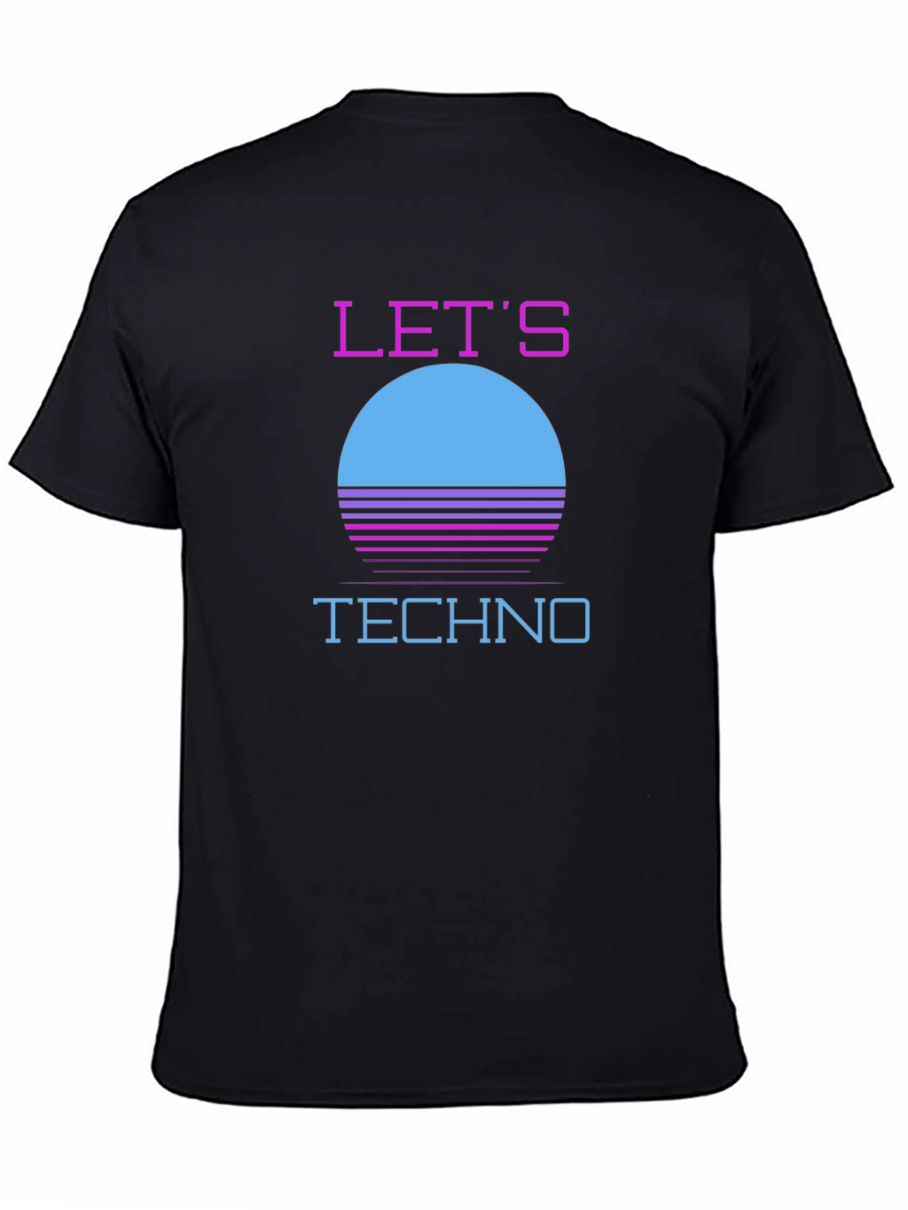 Retro Lets Techno T-Shirt - 80s Inspired Design