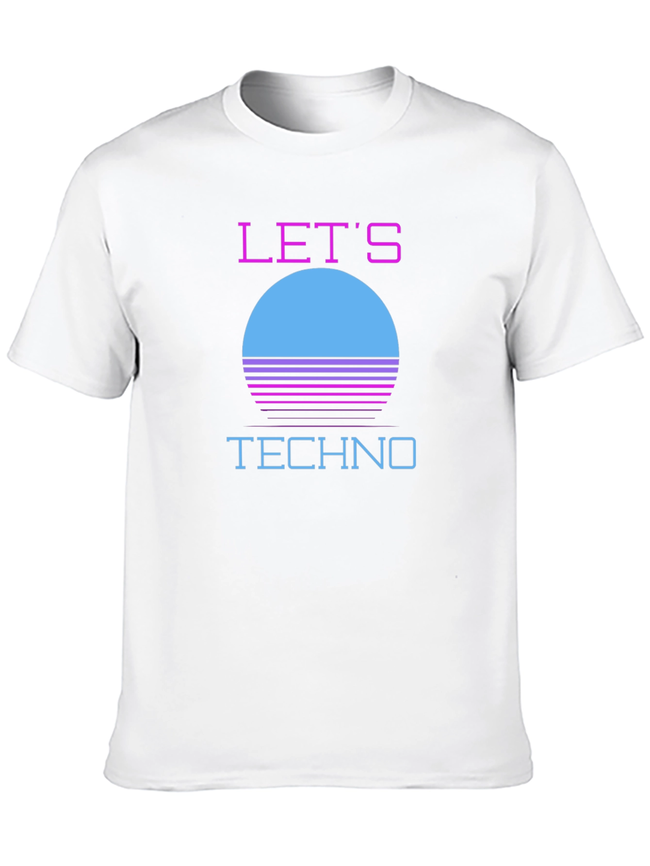 Retro Lets Techno T-Shirt - 80s Inspired Design