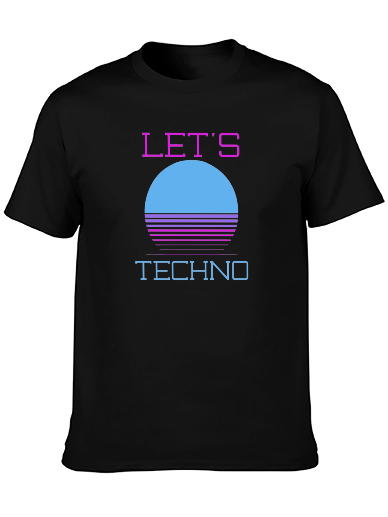 Retro Lets Techno T-Shirt - 80s Inspired Design