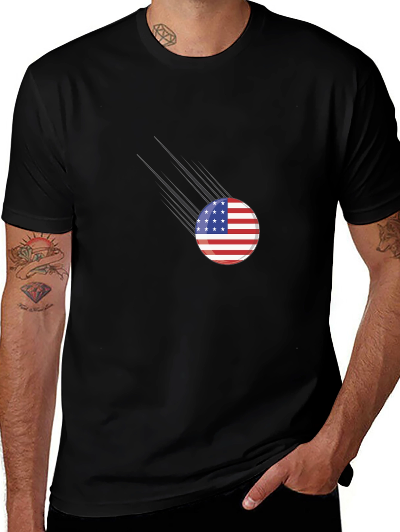 American Flag Comet T-Shirt