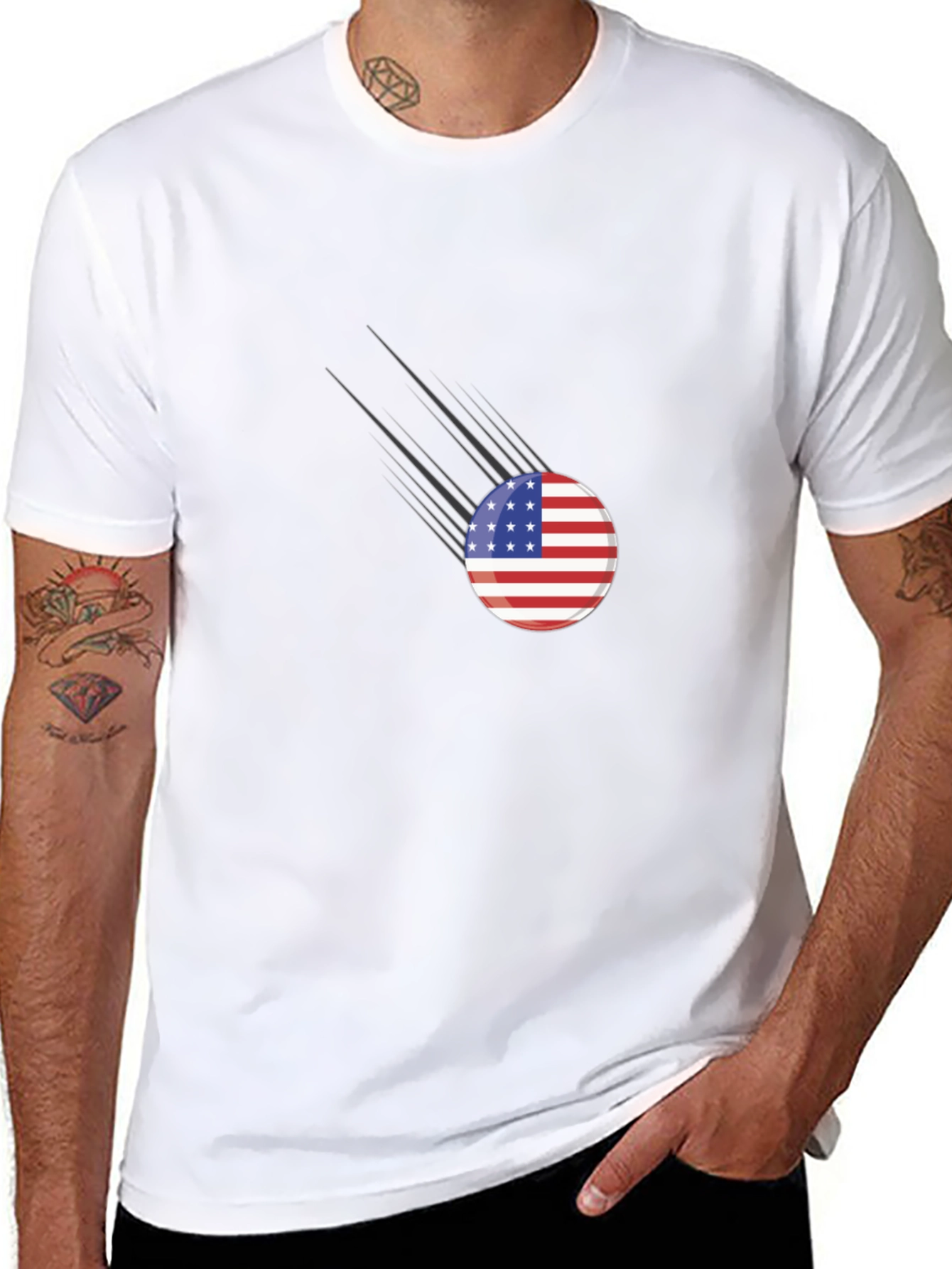 American Flag Comet T-Shirt