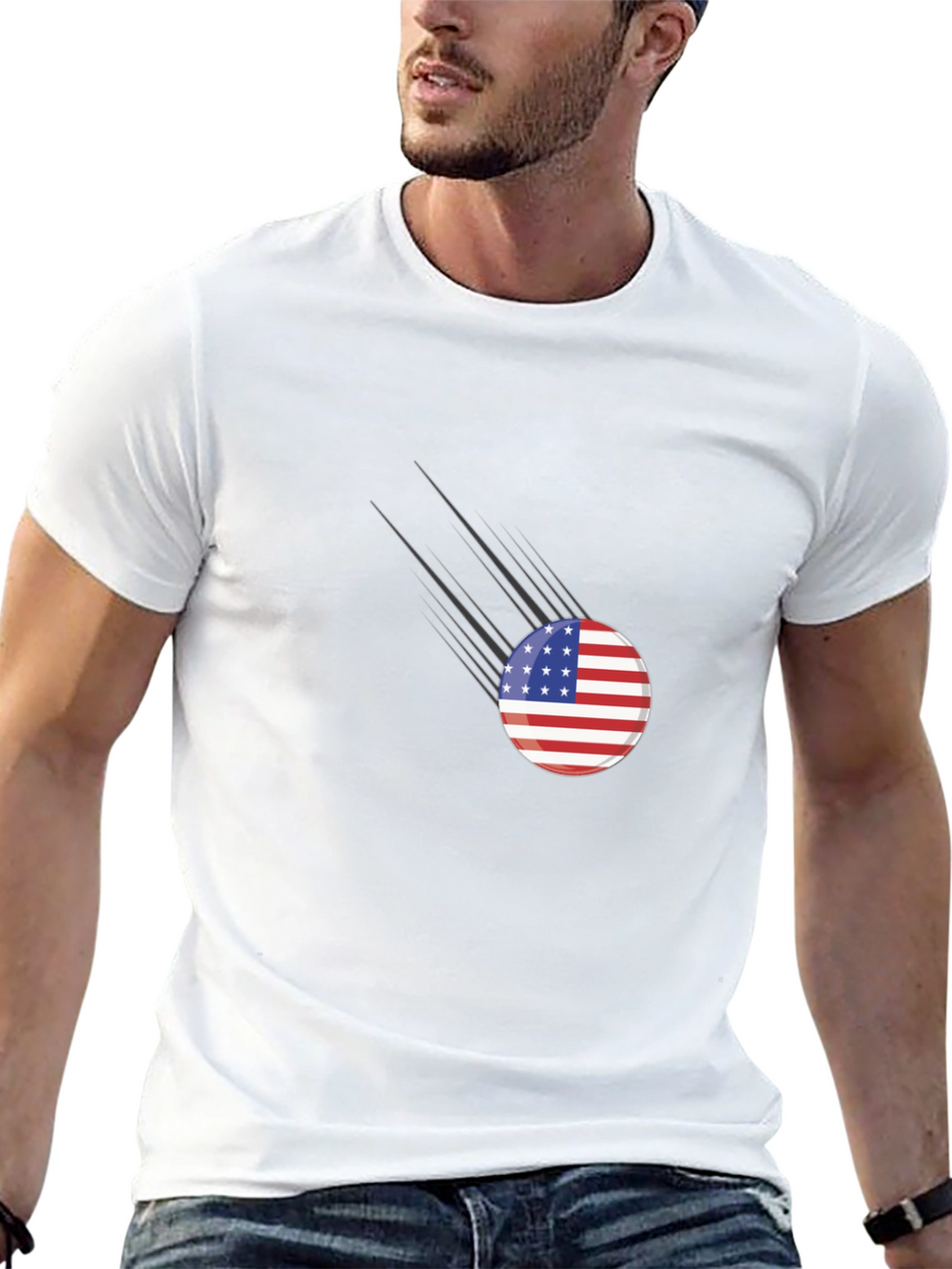 American Flag Comet T-Shirt
