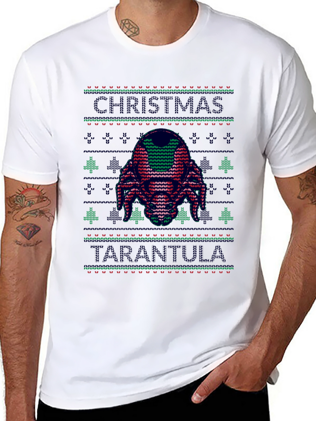 Christmas Tarantula Ugly Sweater T-Shirt
