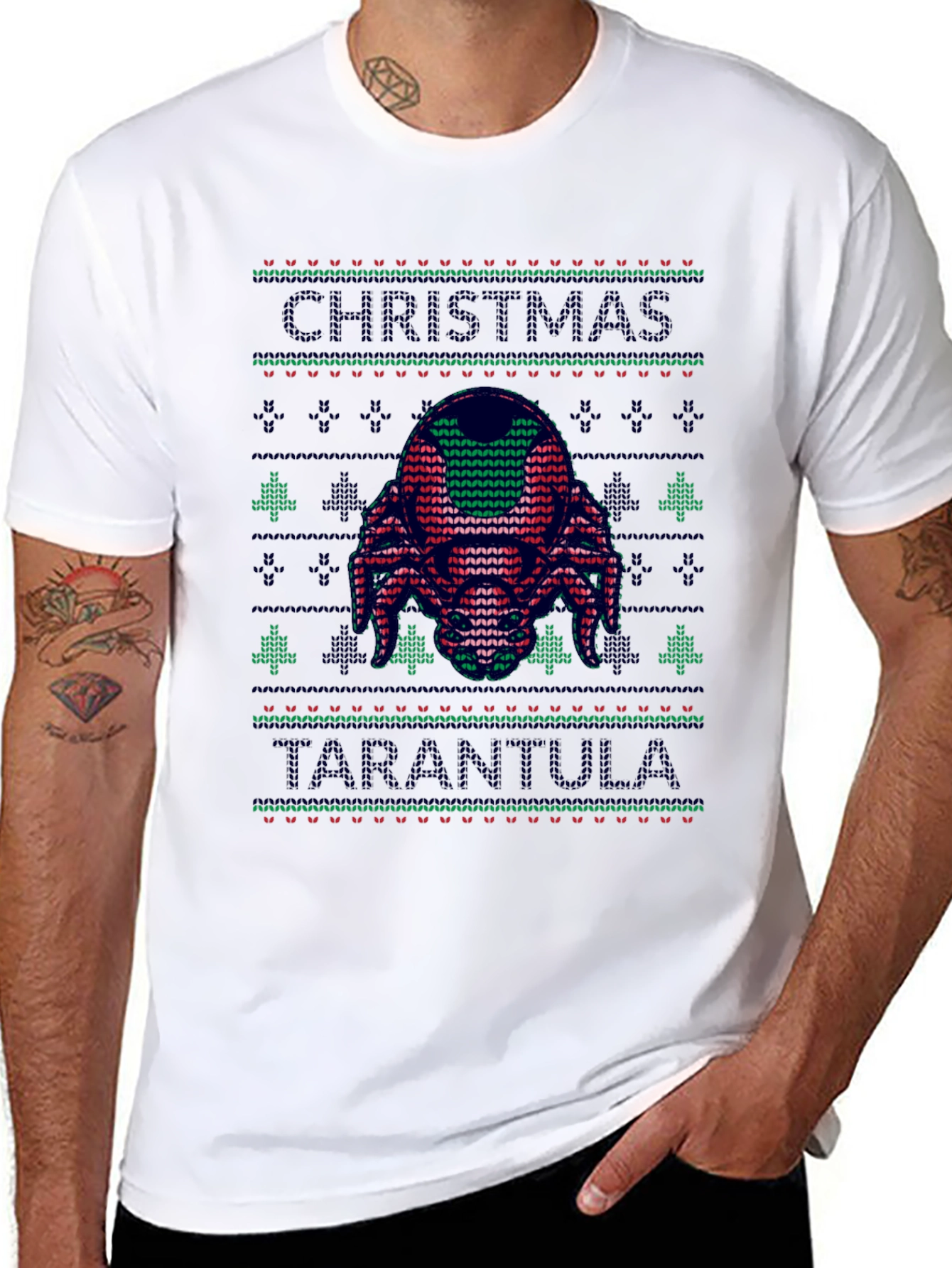 Christmas Tarantula Ugly Sweater T-Shirt