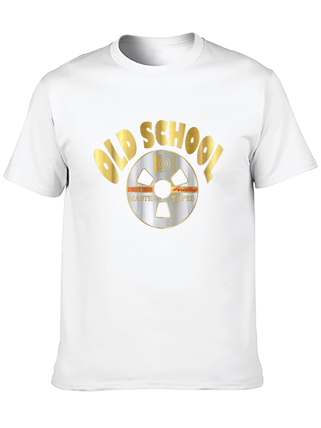 Old School Analog Master Tapes Black Graphic Tee