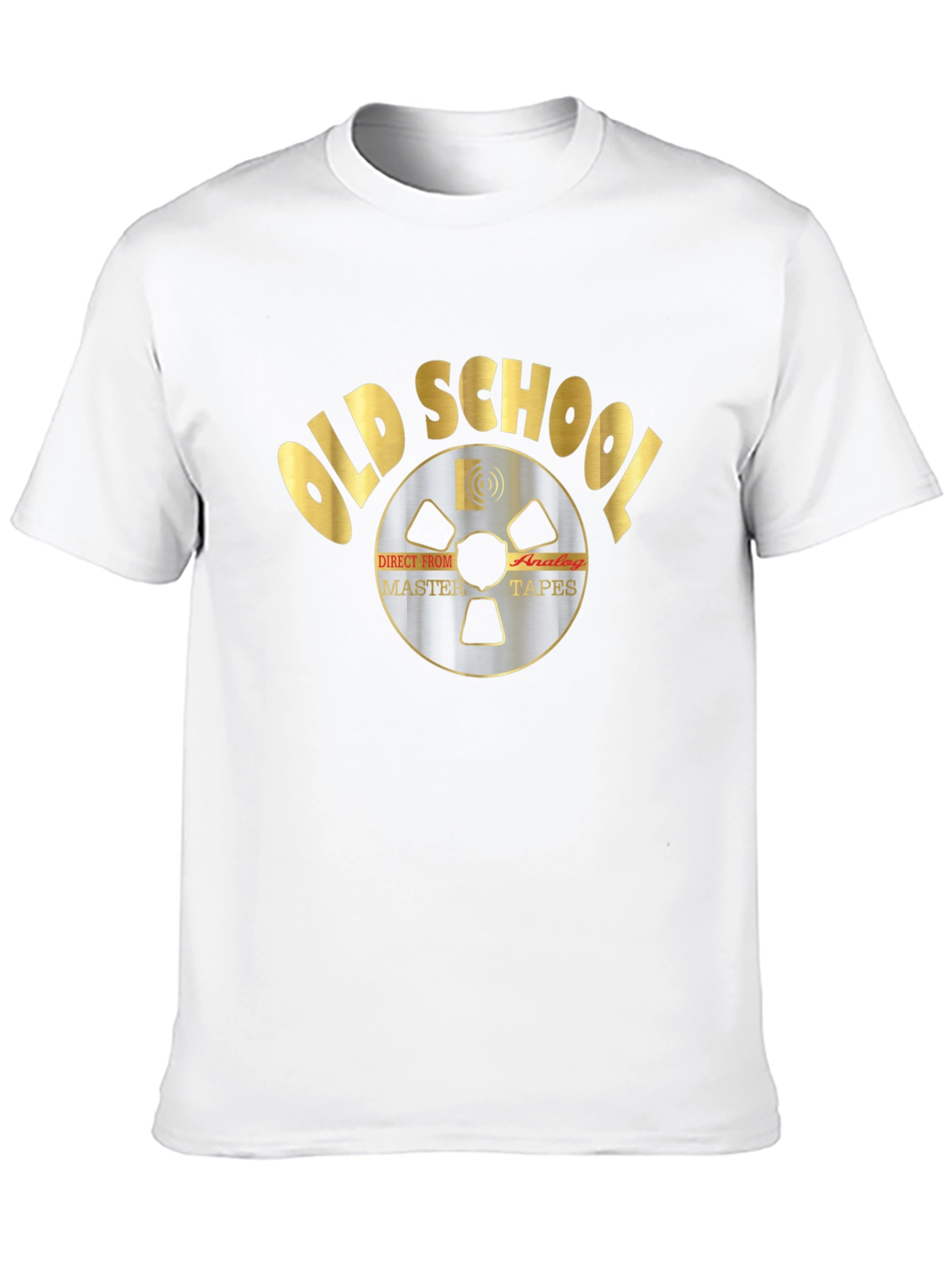 Old School Analog Master Tapes Black Graphic Tee