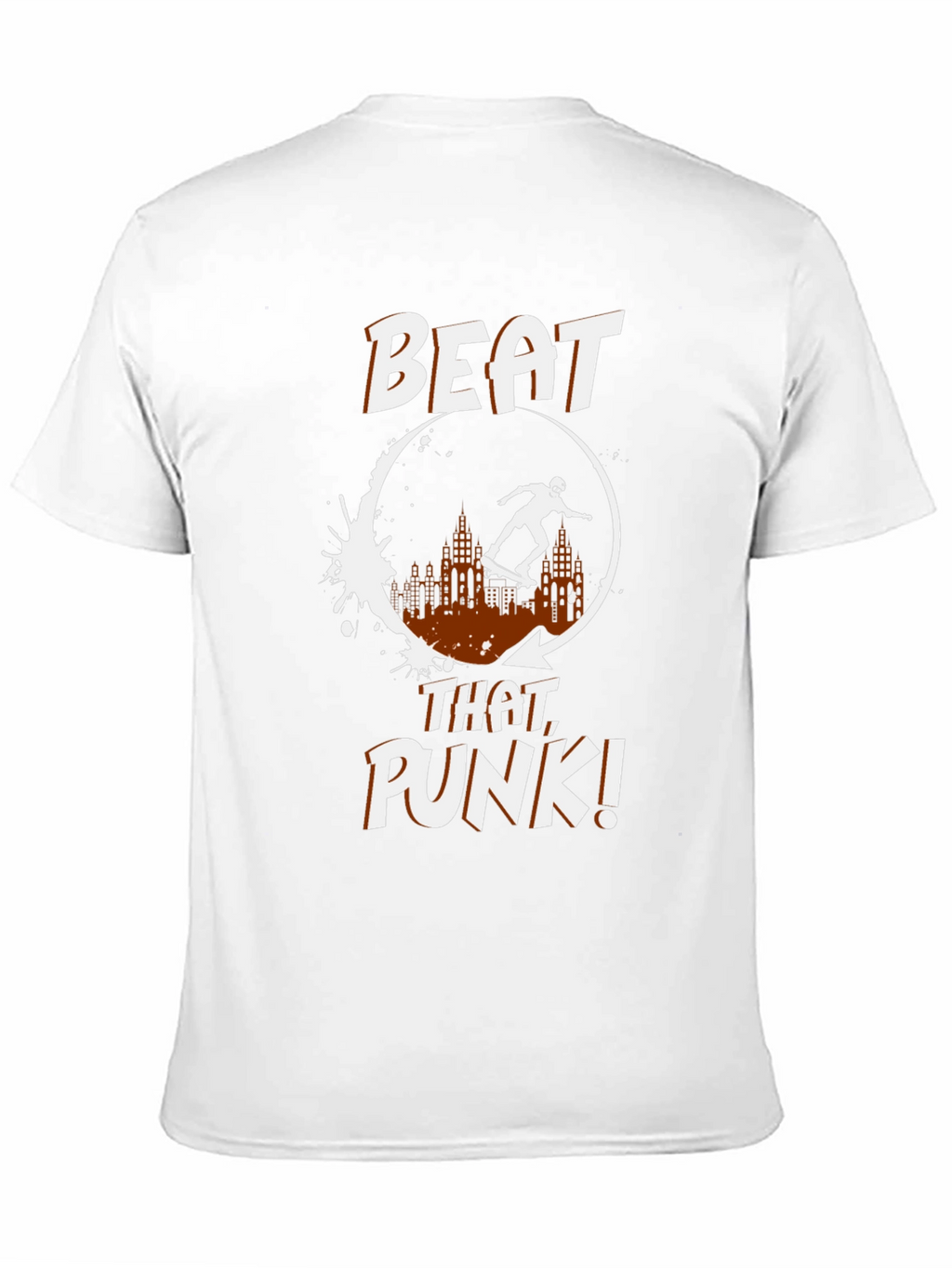 Skateboarding Graphic Tee - Beat That Punk!