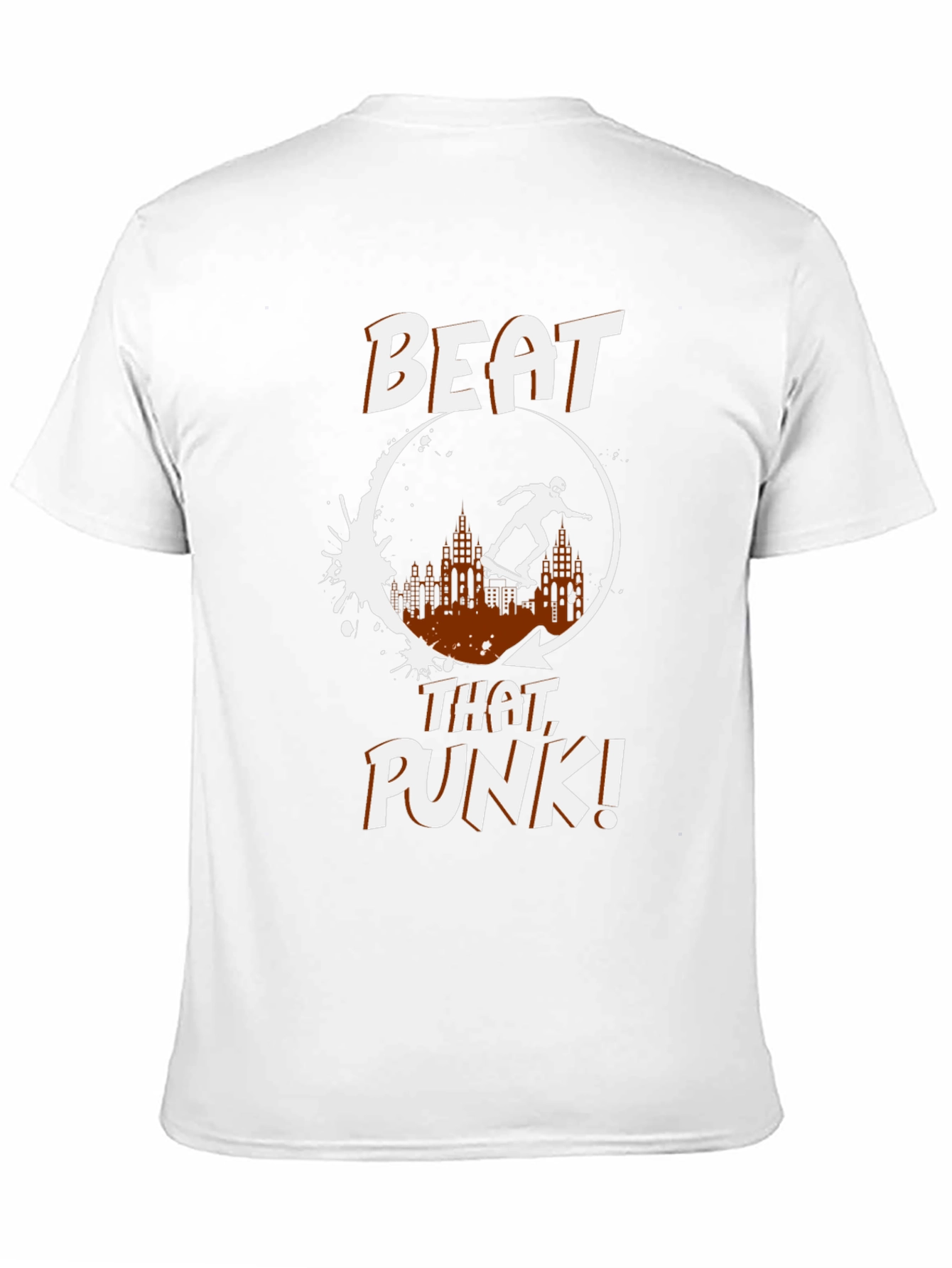 Skateboarding Graphic Tee - Beat That Punk!