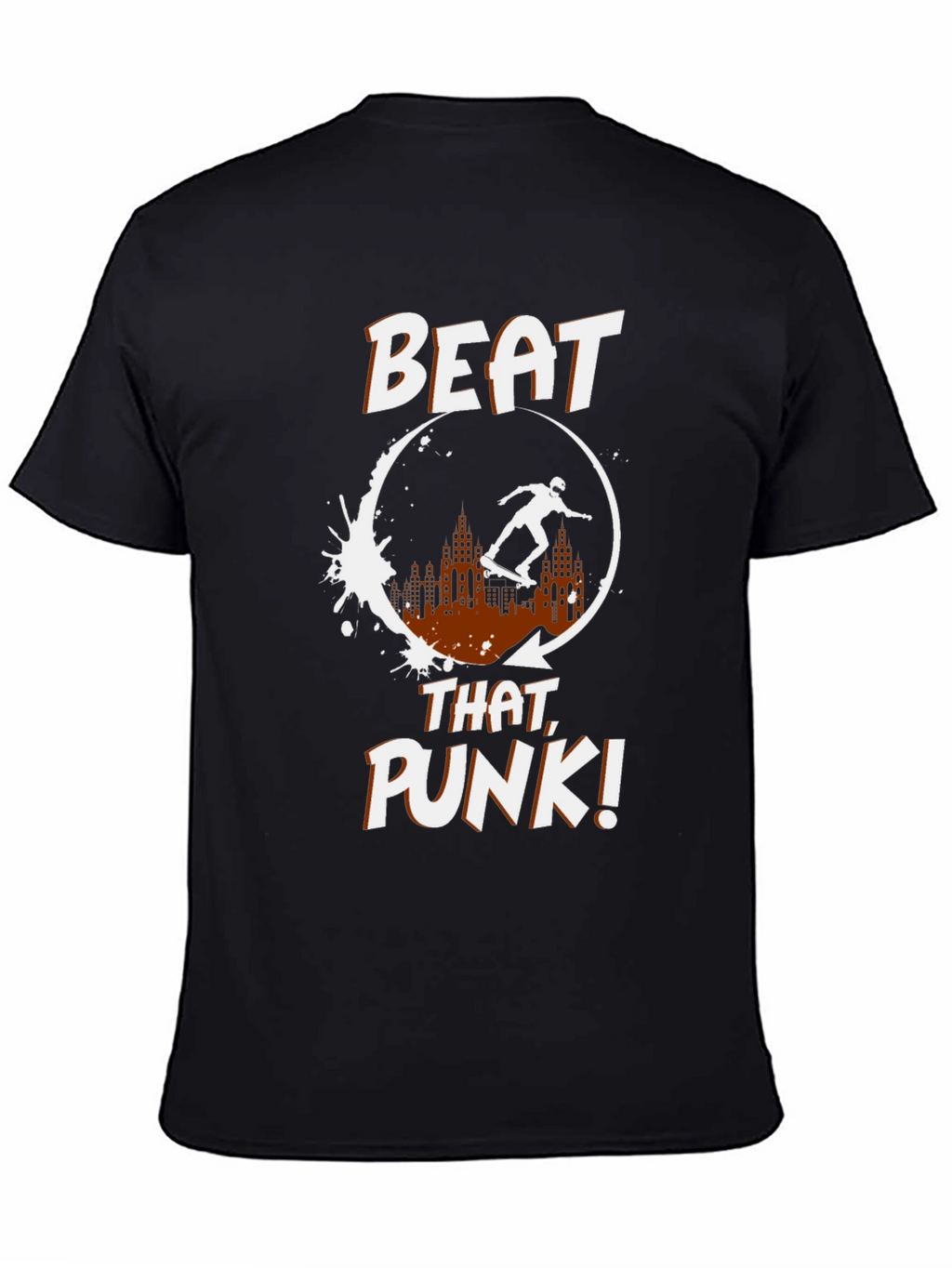 Skateboarding Graphic Tee - Beat That Punk!
