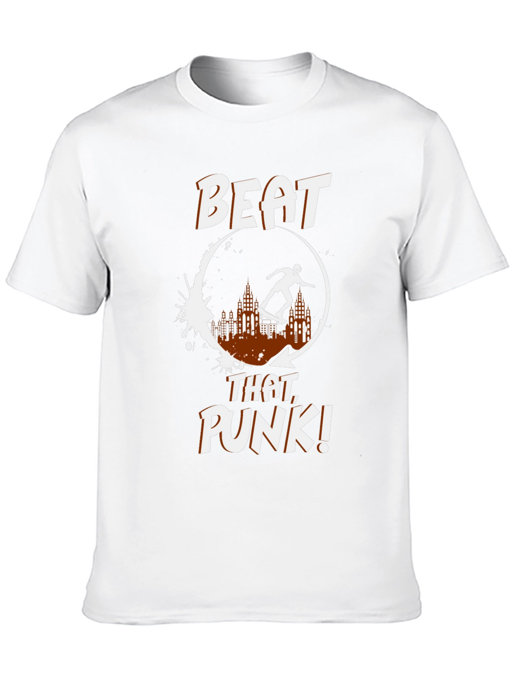 Skateboarding Graphic Tee - Beat That Punk!