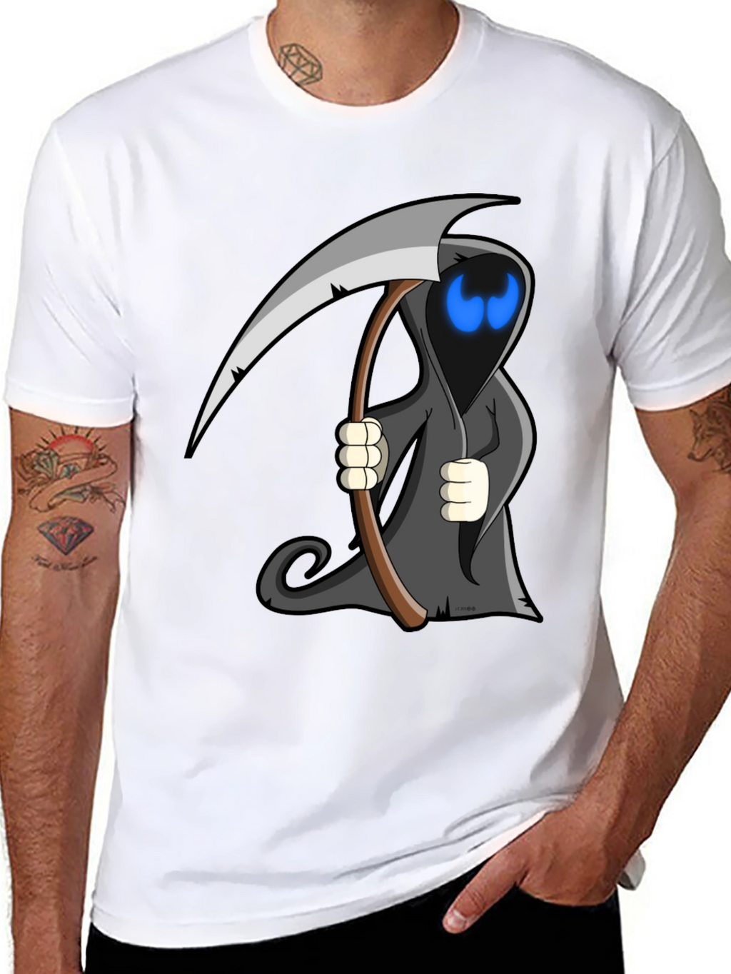 Grim Reaper T-Shirt - Mens Black Graphic Tee