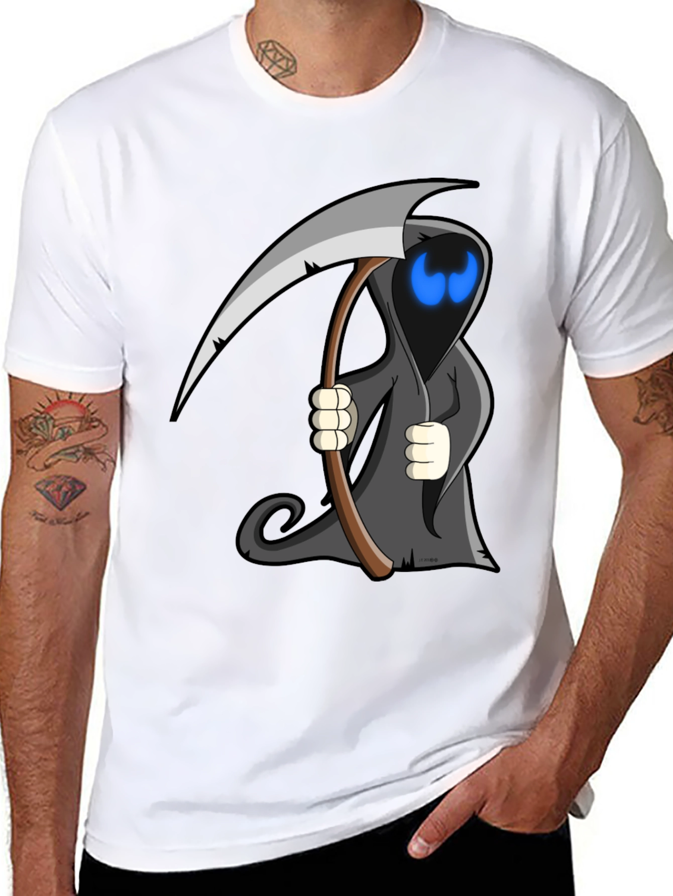 Grim Reaper T-Shirt - Mens Black Graphic Tee