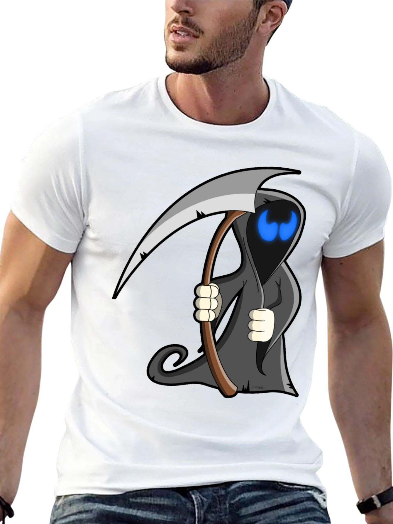 Grim Reaper T-Shirt - Mens Black Graphic Tee