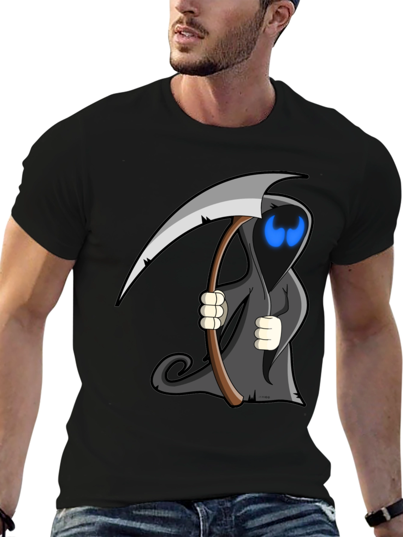 Grim Reaper T-Shirt - Mens Black Graphic Tee