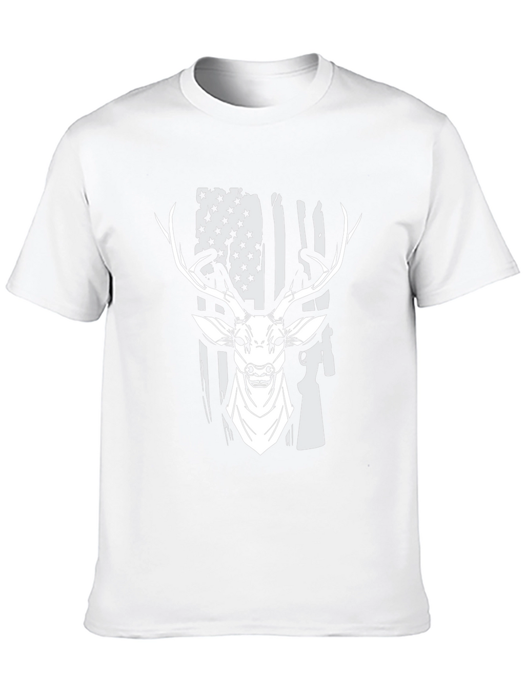 American Flag Deer Hunting T-Shirt