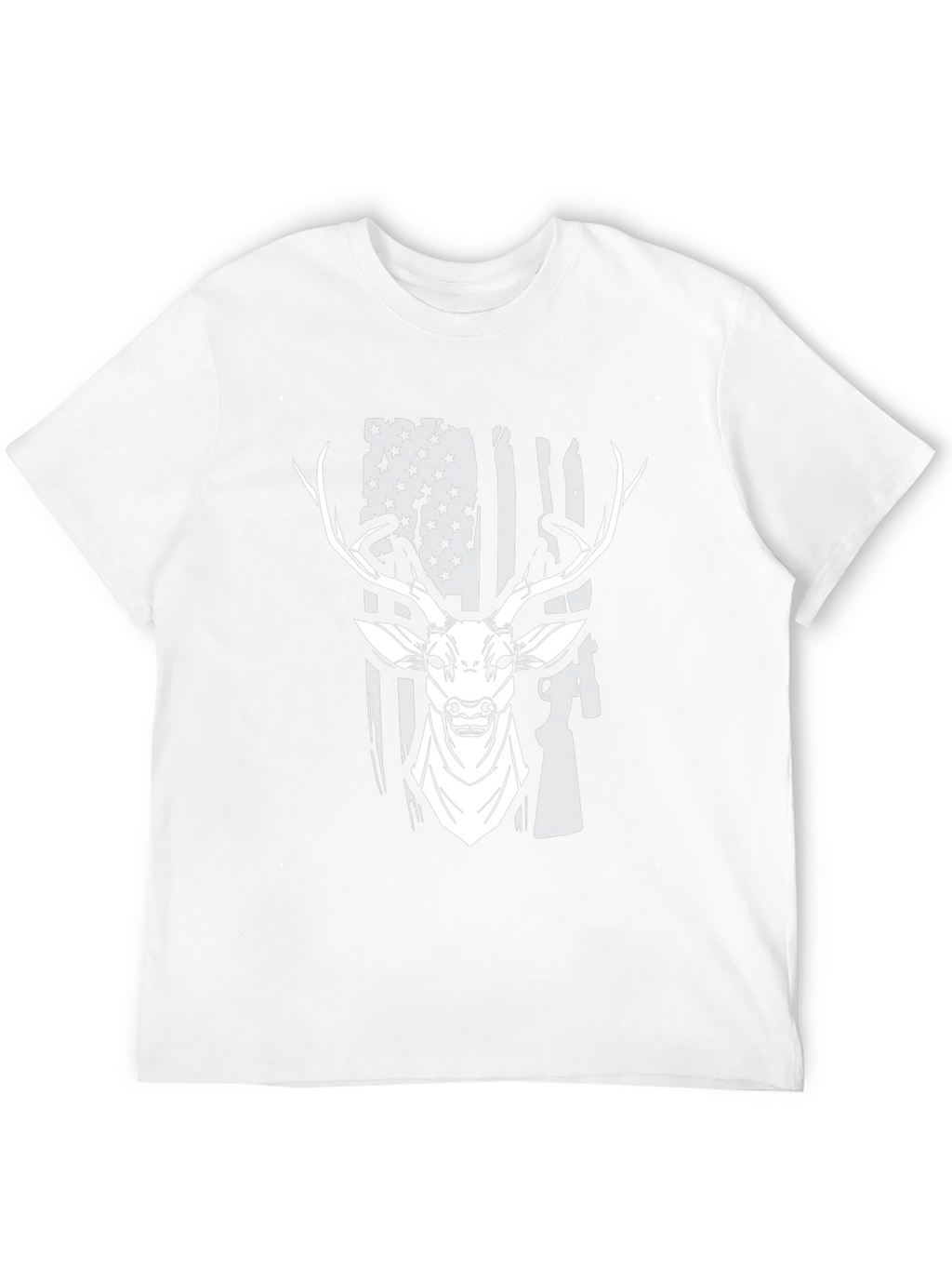 American Flag Deer Hunting T-Shirt