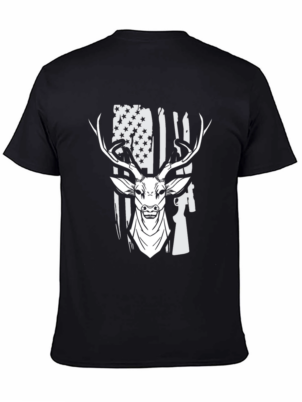 American Flag Deer Hunting T-Shirt