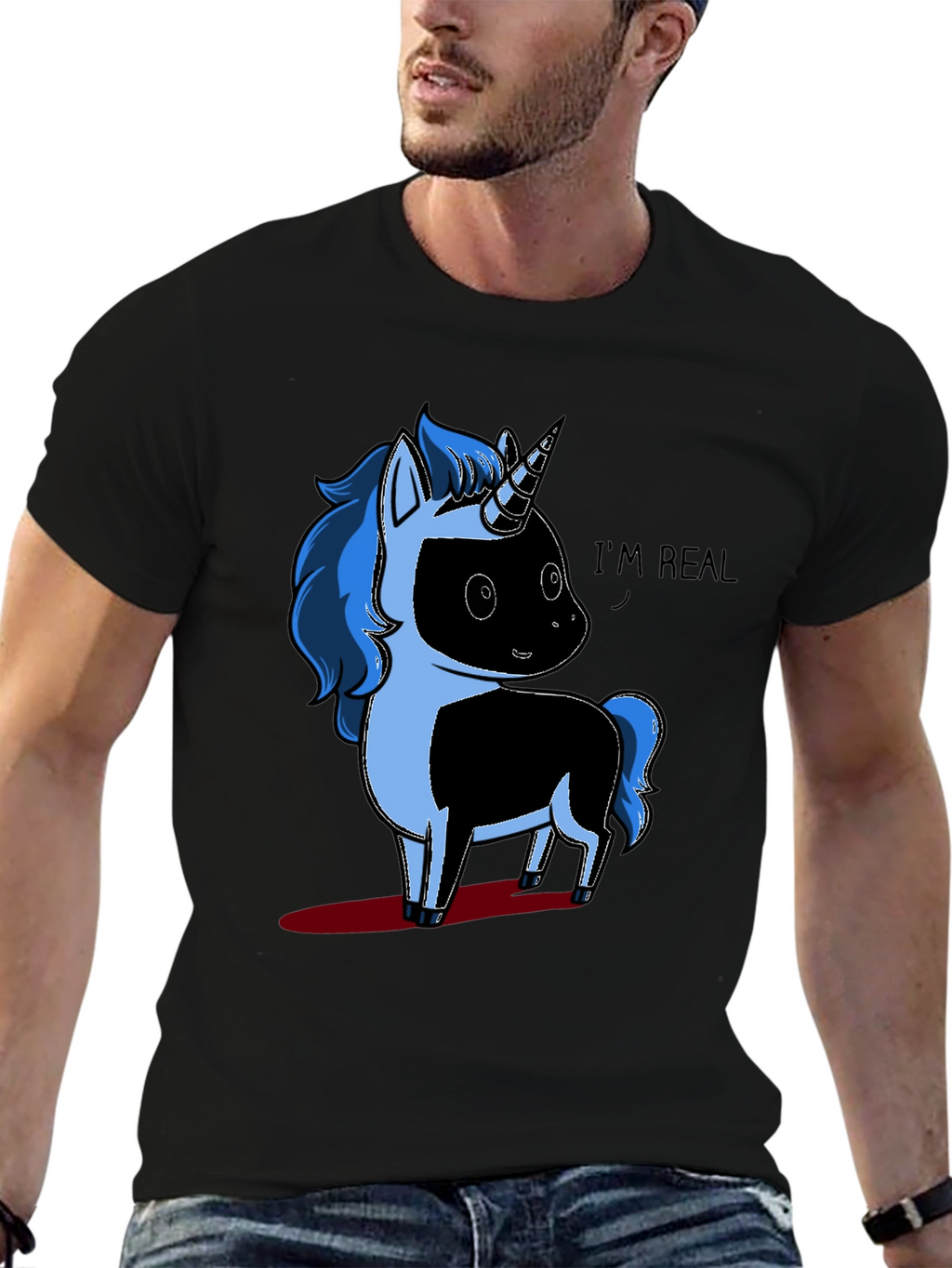 Unicorn Graphic T-Shirt - Im Real!