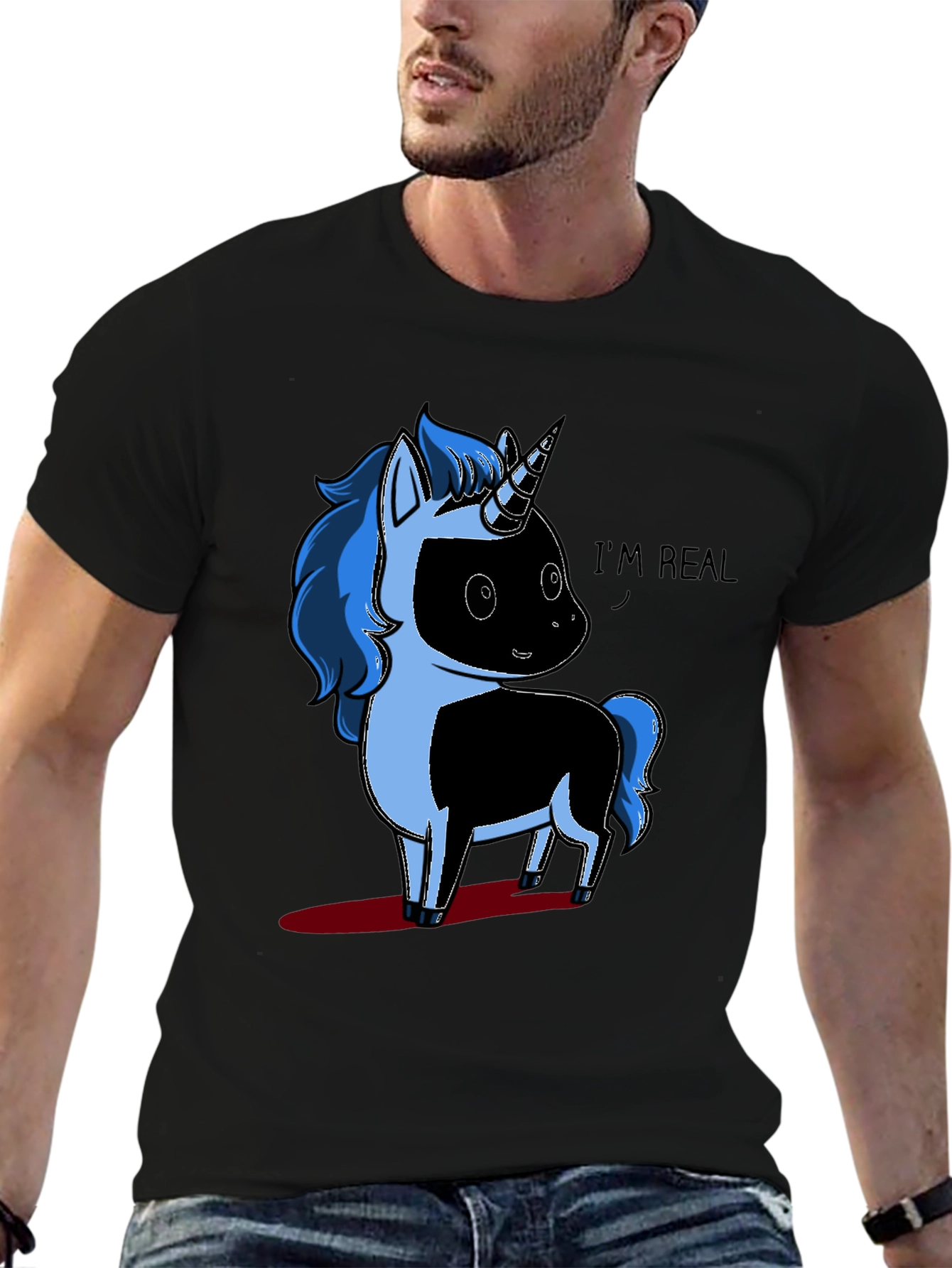 Unicorn Graphic T-Shirt - Im Real!