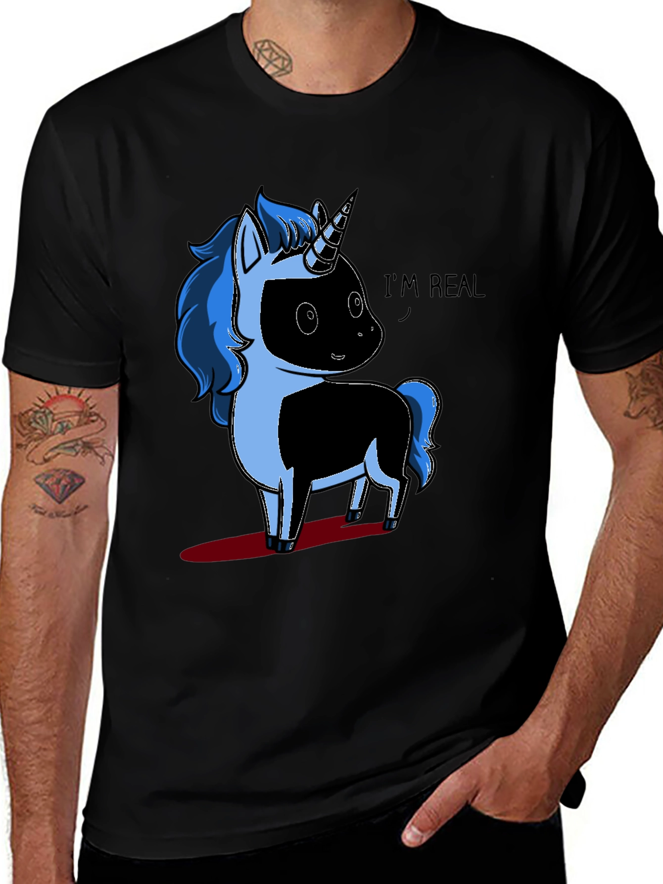 Unicorn Graphic T-Shirt - Im Real!