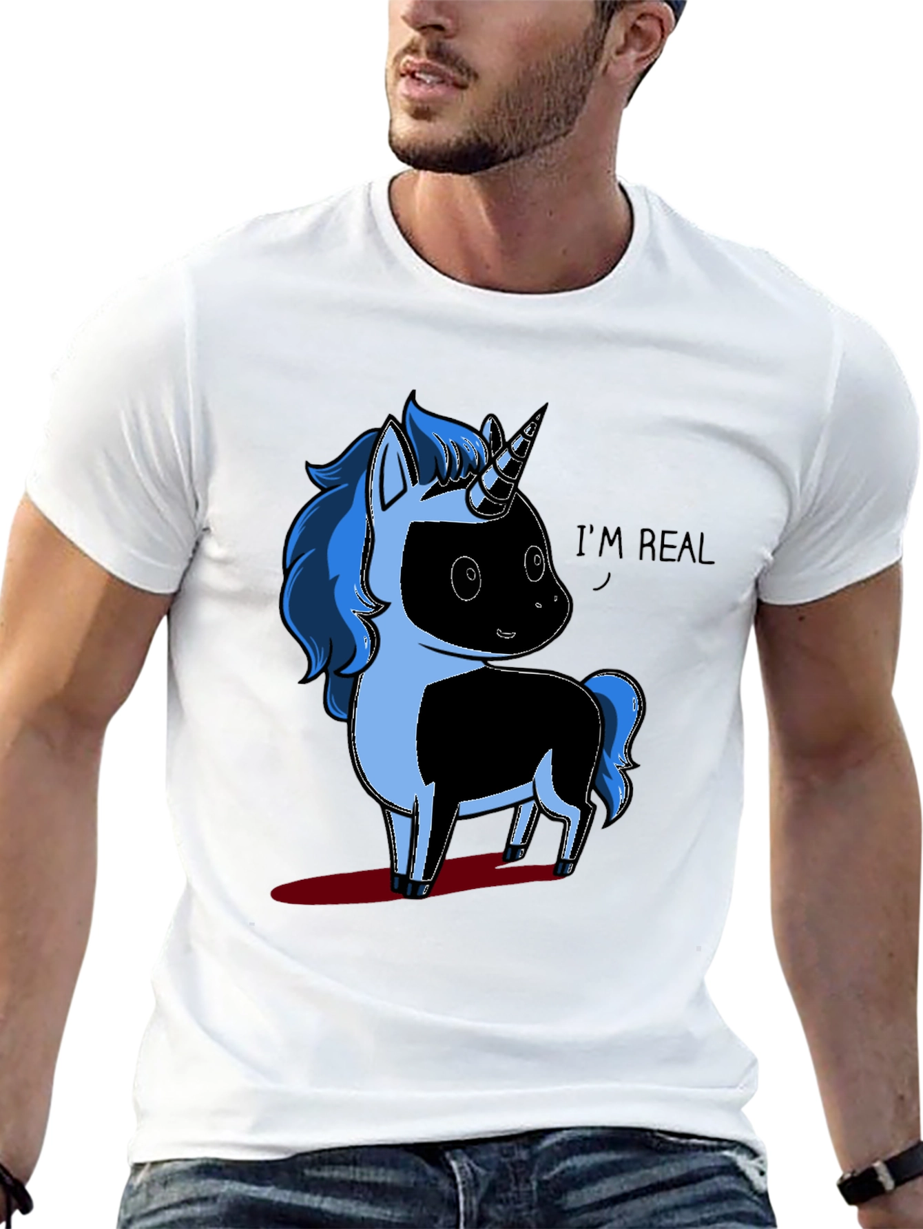 Unicorn Graphic T-Shirt - Im Real!