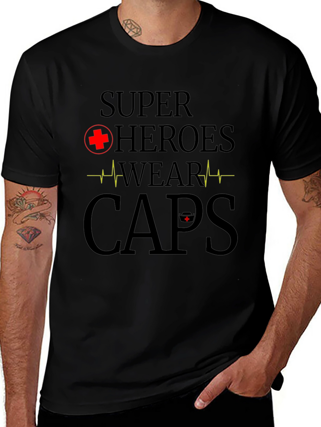 Superhero Nurse T-Shirt - Wear Caps!