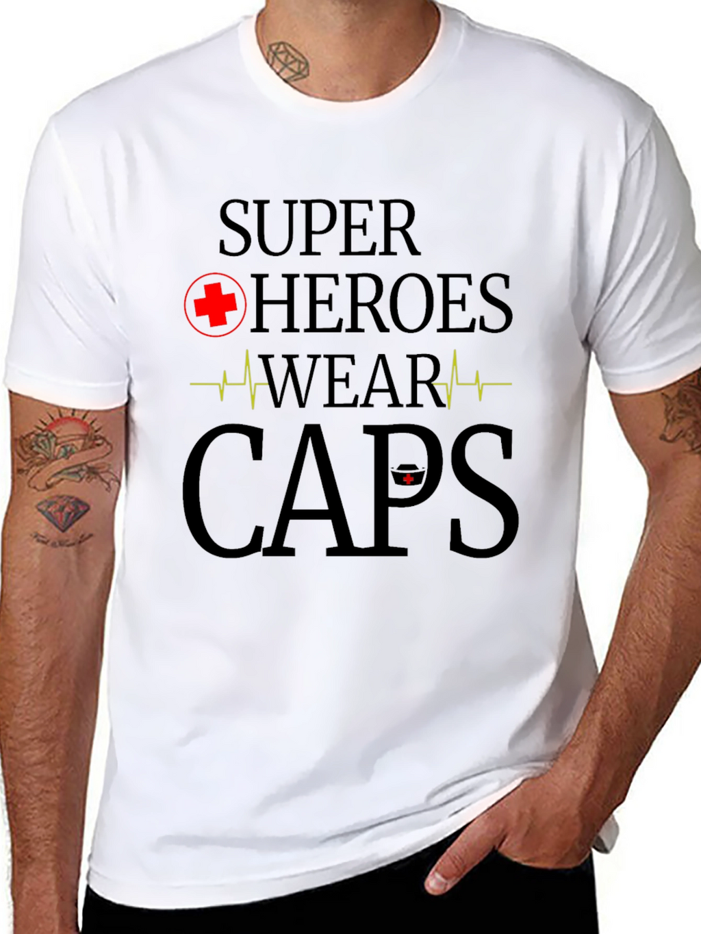 Superhero Nurse T-Shirt - Wear Caps!