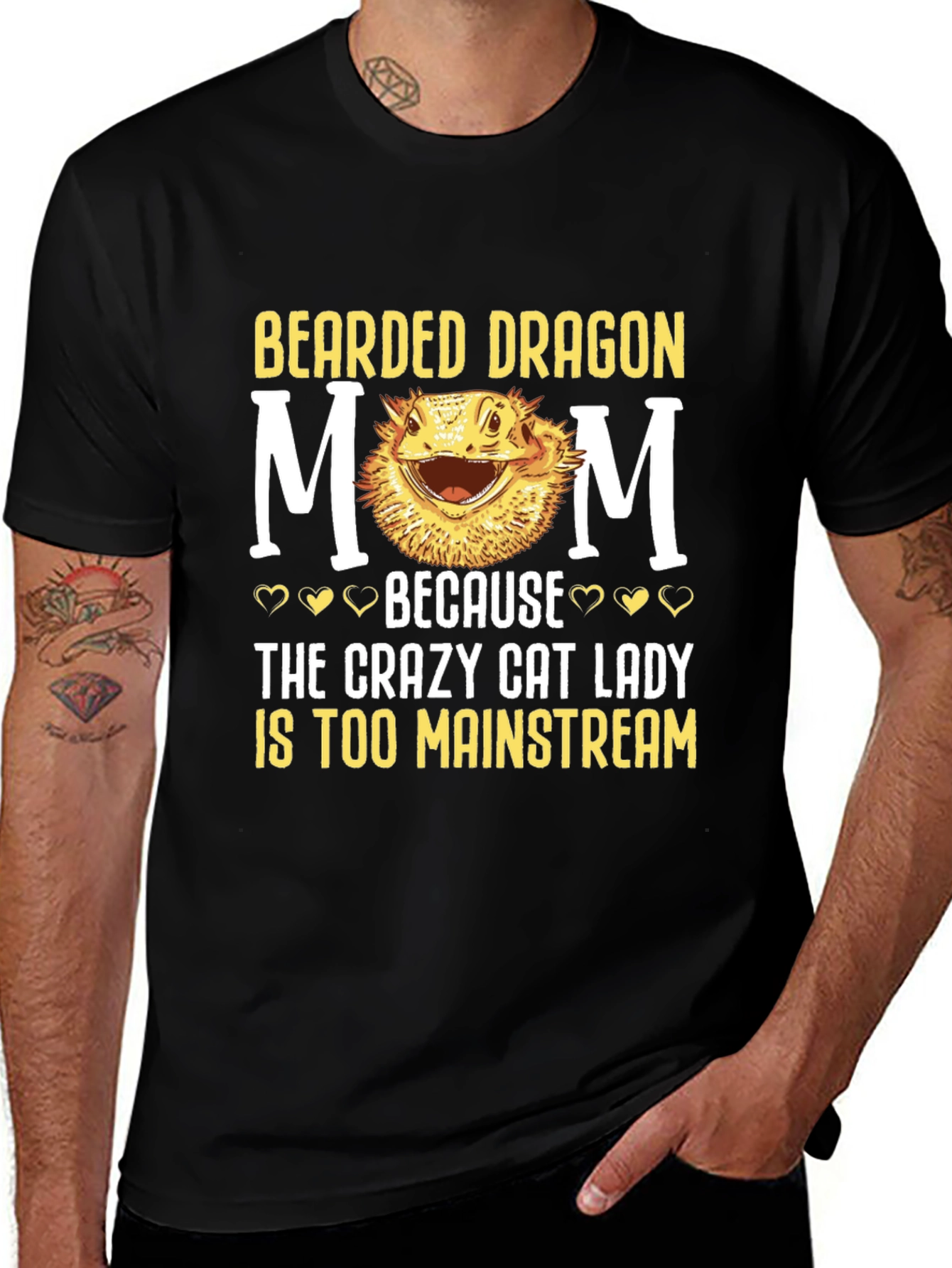 Bearded Dragon Mom T-Shirt - Crazy Cat Lady Alternative