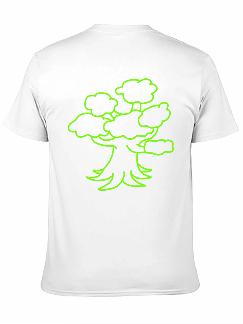 Neon Tree Graphic Tee - Black Cotton T-Shirt