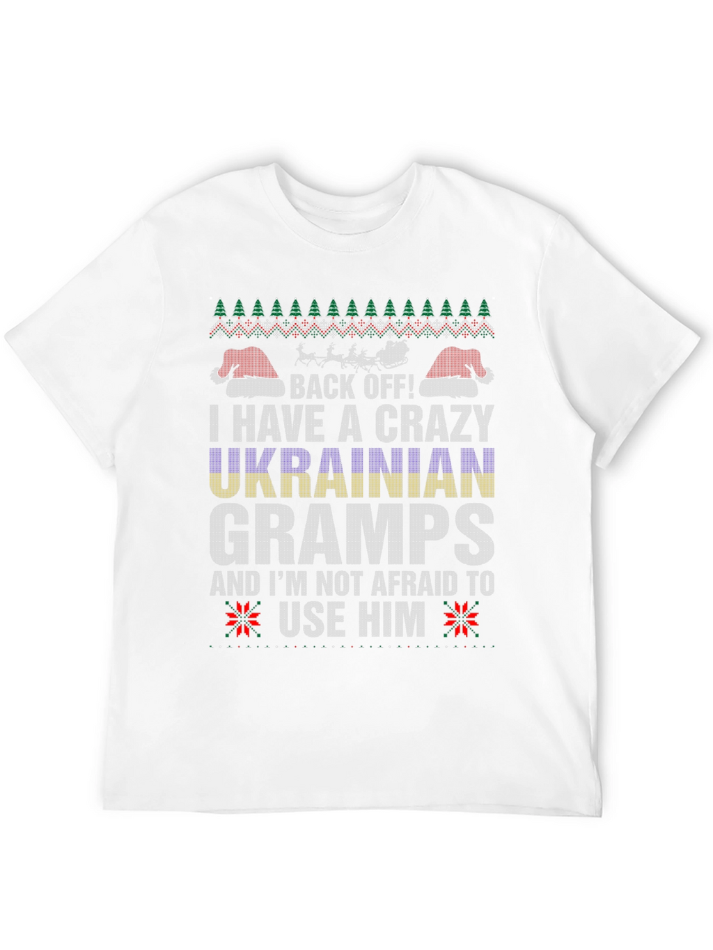 Crazy Ukrainian Gramps Christmas T-Shirt
