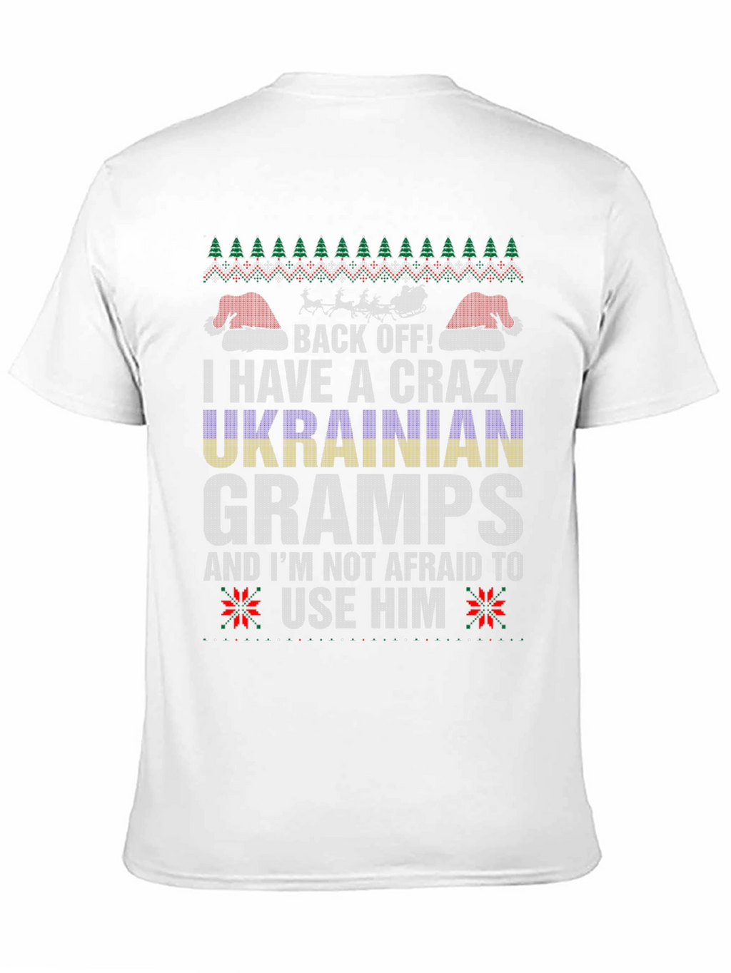 Crazy Ukrainian Gramps Christmas T-Shirt