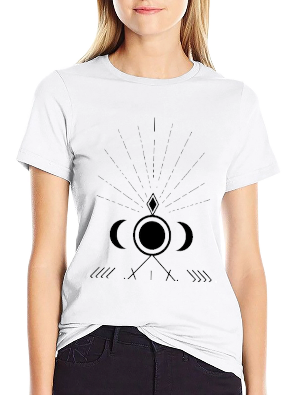 Mens Occult Graphic Print Black T-Shirt