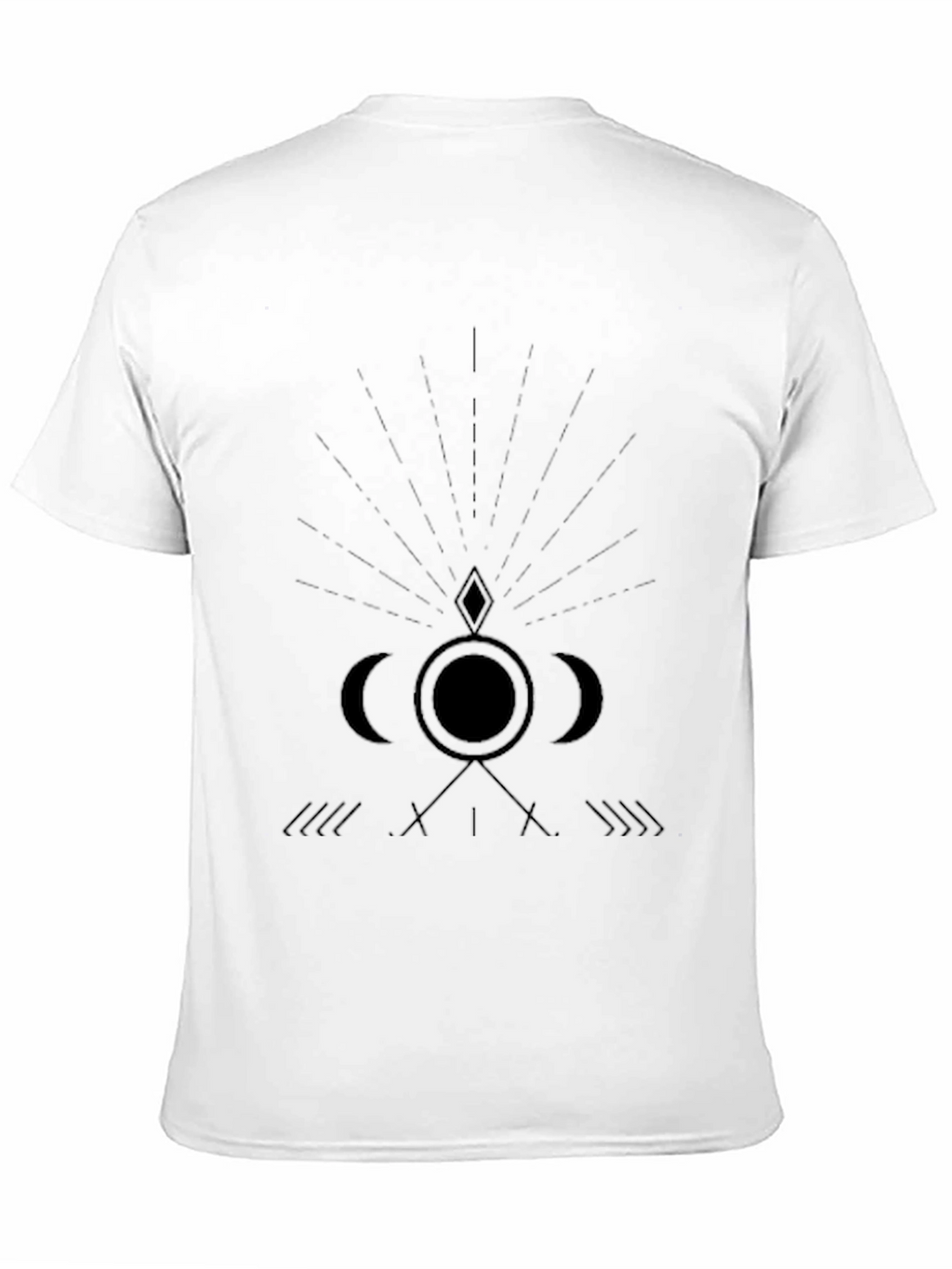 Mens Occult Graphic Print Black T-Shirt