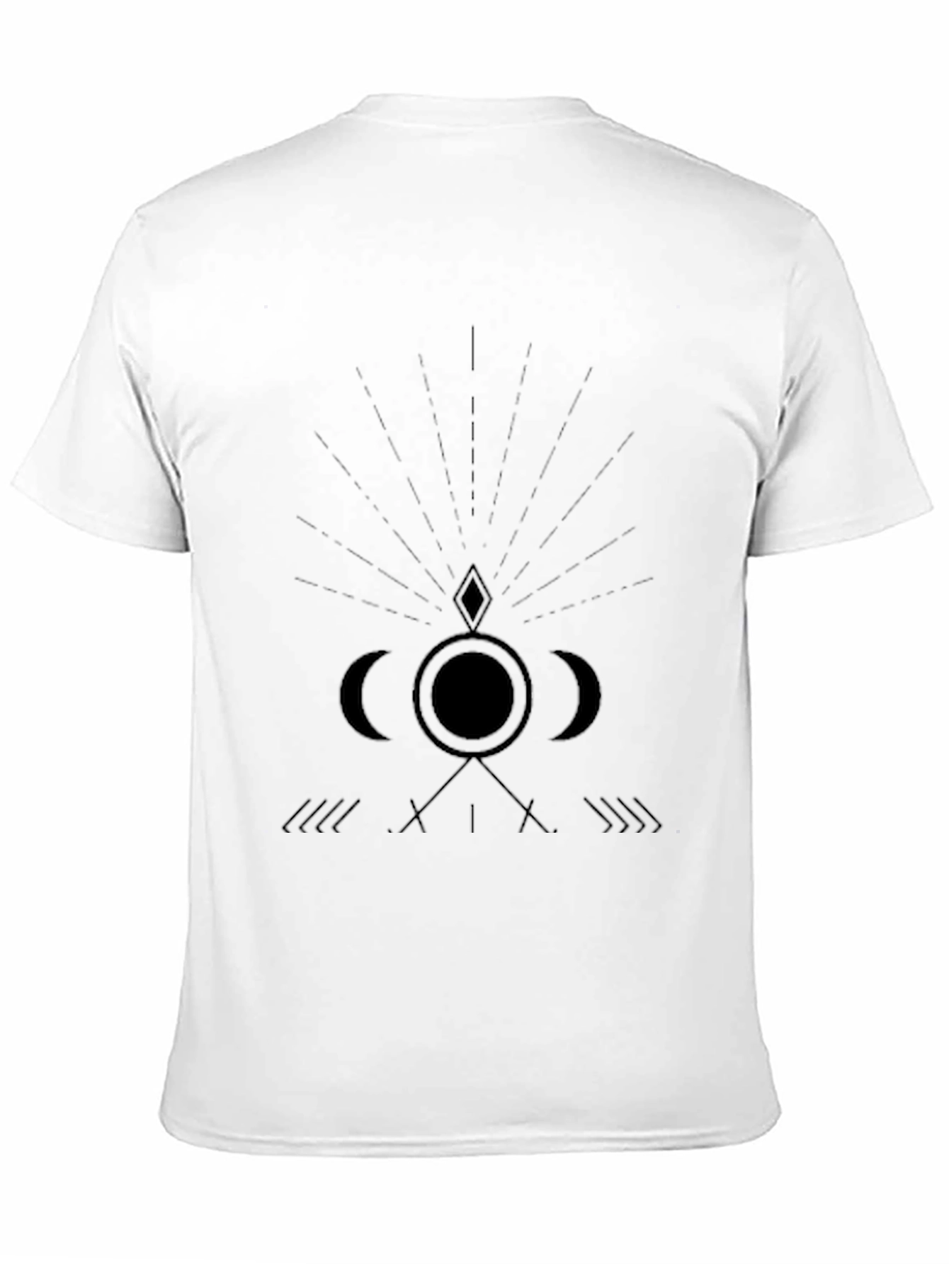 Mens Occult Graphic Print Black T-Shirt
